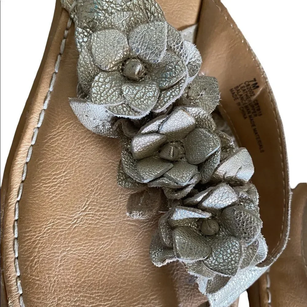 BORN Concept | BOC Mico Metallic Gold Strappy Sandals | 7